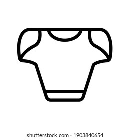 Uniform, American football line icon. simple design editable. Design template vector