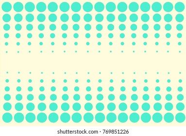 Uniform beige background with green circles