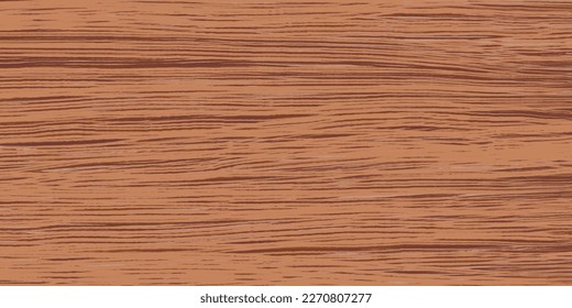 Uniform cedar wood grain texture with horizontal veins. Vector wooden background. Lining boards wall. Dried planks. Painted wood. Swatch for laminate