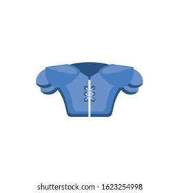 Uniform design, American football super bowl sport hobby competition game training equipment tournement and play theme Vector illustration