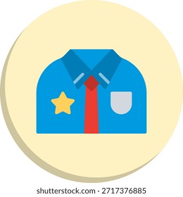 Icono de estilo de círculo plano uniforme