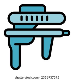Uniform gun icon outline vector. Ball spot. Game splash color flat