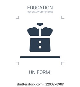 uniform icon. high quality filled uniform icon on white background. from education collection flat trendy vector uniform symbol. use for web and mobile
