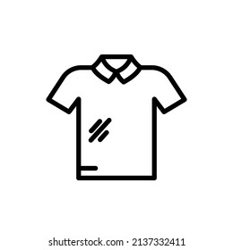 Uniform icon. line icon style. suitable for sport badminton icon. simple design editable. Design template vector