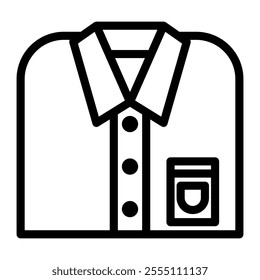 Uniform icon in Outline Style. Line Art