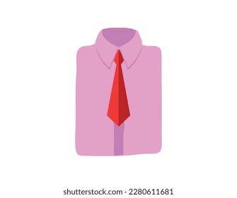 Uniform icon vector, filled flat sign, solid pictogram isolated on white. Shirt and tie symbol, logo illustration.