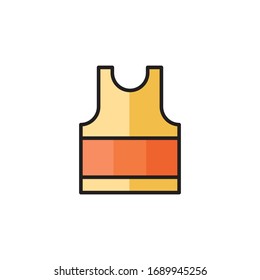 uniform icon vector illustration. uniform icon filled outline style design