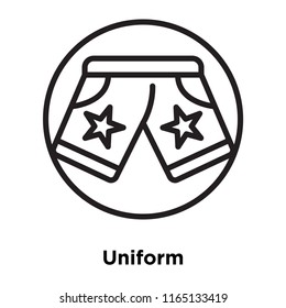 Uniform icon vector isolated on white background, Uniform transparent sign , linear sport symbols