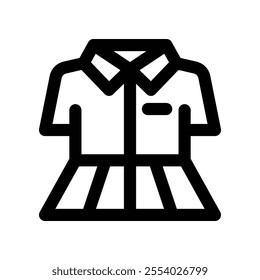 uniform icon. vector line icon for your website, mobile, presentation, and logo design.