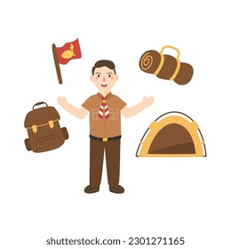uniform of indonesian scout pramuka day