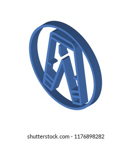 Uniform isometric left top view 3D icon