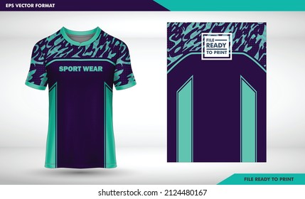 UNIFORM JERSEY SPORT Fabric textile for Sport t-shirt ,Soccer jersey mockup for football club. uniform front view.