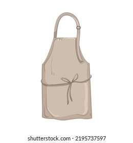 uniform kitchen apron cartoon. uniform kitchen apron sign. isolated symbol vector illustration