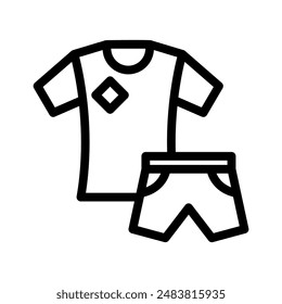 uniform line icon illustration vector graphic. Simple element illustration vector graphic, suitable for app, websites, and presentations isolated on white background
