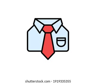 Uniform line icon. Vector symbol in trendy flat style on white background. Office sing for design.