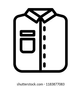 Uniform Outline Icon Vector Stock Vector (Royalty Free) 1183877083 ...