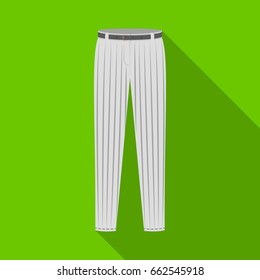 Uniform pants baseball. Baseball single icon in flat style vector symbol stock illustration web.