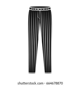 Uniform pants baseball. Baseball single icon in black style vector symbol stock illustration web.