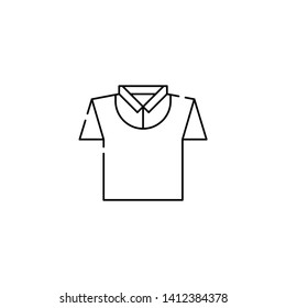 uniform shirt collared. black line art