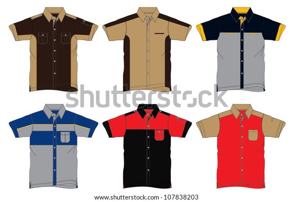 Uniform Shirt Design Stock Vector (Royalty Free) 107838203