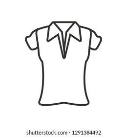 uniform shirt for golf isolated icon