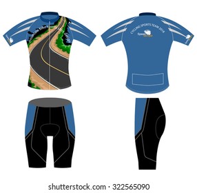 Uniform sports shirt design vector on a white background