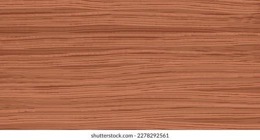 Uniform teak wood grain texture with horizontal veins. Vector wooden background. Lining boards wall. Dried planks. Painted wood. Swatch for laminate