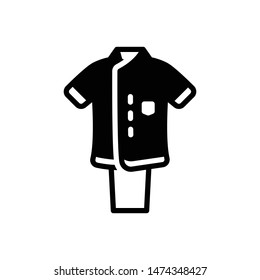 Uniform vector black icon