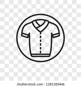 Uniform vector icon isolated on transparent background, Uniform logo concept