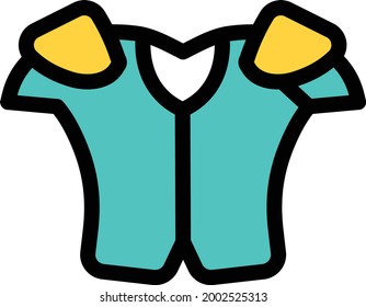 uniform vector line colour icon