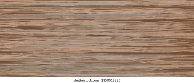 Uniform walnut wooden texture with horizontal veins. Vector wood background. Lining boards wall. Dried planks. Light wooden texture. Сut tree. Colored laminate