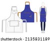 flat apron vector