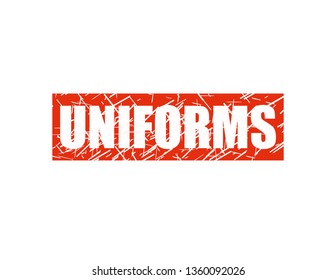 Uniforms red stamp