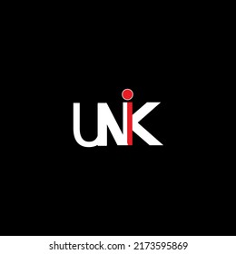Unik text logo template vector Free Vector