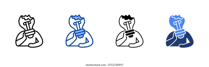 Uninspirierte Symbolsatz-Kollektion mit mehreren Stilen