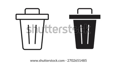 Uninstall icon for web design, mobile apps