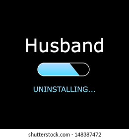 Uninstalling Husband Illustration