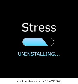 Uninstalling Stress Illustration 