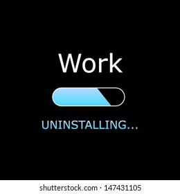 Uninstalling Work Illustration 