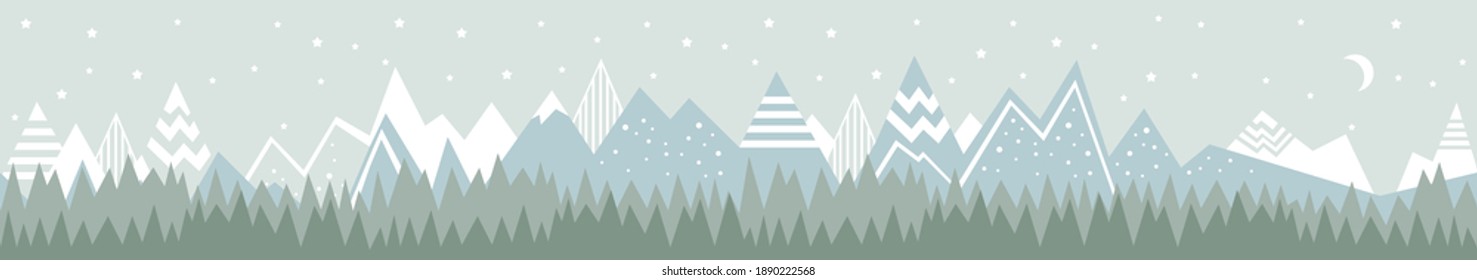 Patrón horizontal ininterrumpido - diseño minimalista para los niños