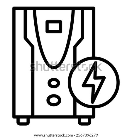 Uninterruptible Power Supply Icon Element For Design
