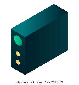 Uninterruptible power supply icon. Isometric of uninterruptible power supply vector icon for web design isolated on white background