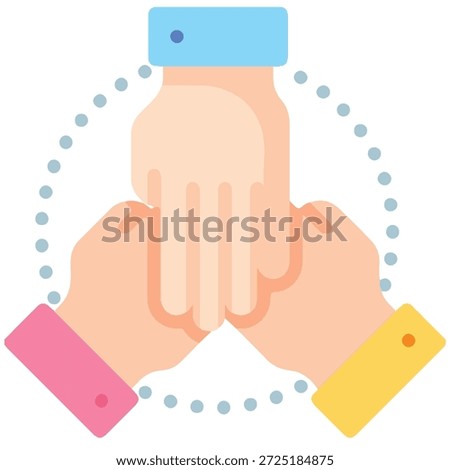 Union association icon vector organization and collaboration isolated on white