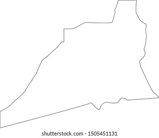 union County map in Pennsylvania state
