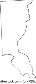 union County map in the state of south dakota
