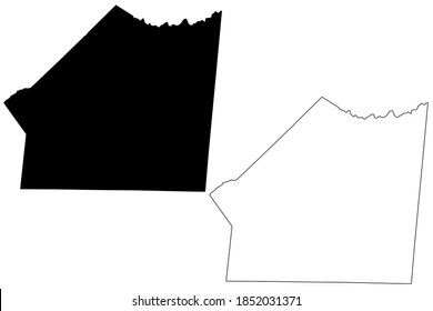 Union County, North Carolina State (U.S. county, United States of America, USA, U.S., US) map vector illustration, scribble sketch Union map