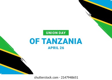 Union Day of Tanzania. Vector Illustration. The illustration is suitable for banners, flyers, stickers, cards, etc.