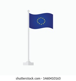 union europe flag icon vector sign symbol