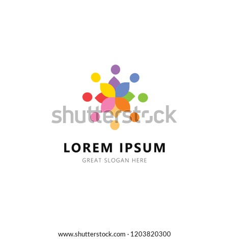 union flower logo design template