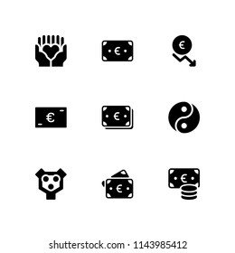 union icon set. teamwork, yin yang and solidarity vector icon for graphic design and web